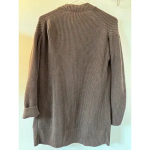 Max&Mia Brown Cotton Shaker Stitch Open Front Cardigan Sweater XS9216USI0M Small thumbnail 4