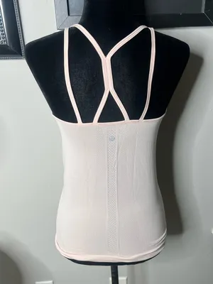 Lululemon swiftly tech strappy‎ tank 6 butter pink thumbnail 4
