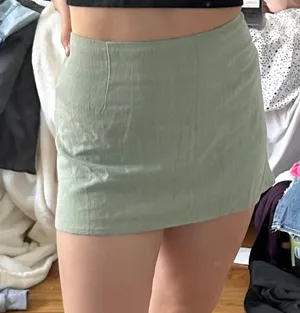 Princess Polly Light Green Selby Skirt thumbnail 1