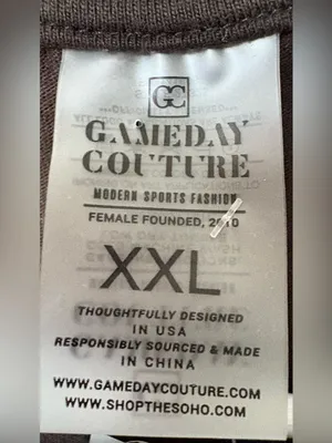 Gameday Couture Steelers Stud Shoulder Tee 2XL NWT thumbnail 4
