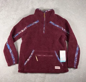NWT Hooey Sherpa Pullover Women's Fleece Lined Aztec Southwestern‎ Western Small thumbnail 1