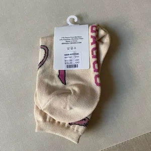 BAGGU Pink Bow Crew Sock thumbnail 3