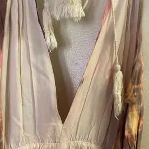 Nectar clothing Brown & Pink Tie Dye Romper M Medium Bust 34” 36” Viscose thumbnail 8