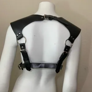Black Shoulder Harness Bondage O Ring New thumbnail 11
