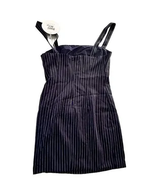 NWT Princess Polly Joni Navy Stripped Mini Dress Size 4 Small thumbnail 2