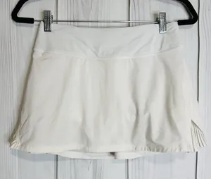 Lululemon Play Off The Pleats Skirt White Tennis Skort Pickleball Women's Size 4 thumbnail 1