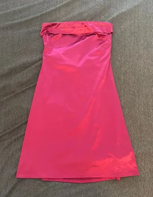 Amazon Hot Pink/Magenta Strapless Open Back Mini Dress thumbnail 1