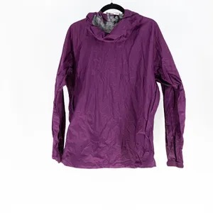 Patagonia Women's Waterproof Full Zip Hooded Hood Rain Jacket Plumb Purple Large thumbnail 4