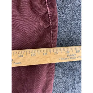 Free People Corduroy Pants Burgundy Wine Skinny Retro Boho Womens Size 28 thumbnail 5