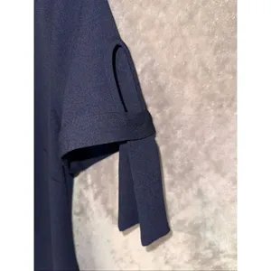 Karl Lagerfeld Navy Knee Length Short Sleeve Cocktail Dress Size 2 757 thumbnail 4