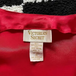Vintage Victoria’s Secret Red Satin Slip Dress M thumbnail 6