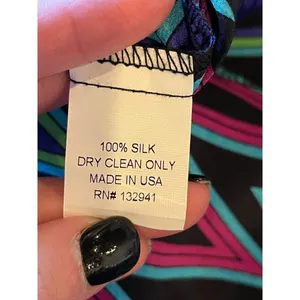 Amanda Uprichard Blue Chevron Print Silk‎ Sleeveless Fit And Flare Mini Dress XS thumbnail 8