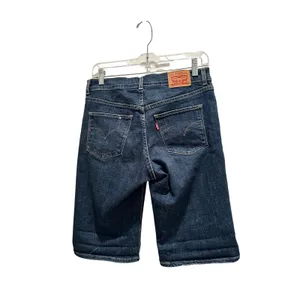 Levis‎ Womens Bermuda Shorts Dark Wash Denim Stretch Size 27 thumbnail 2
