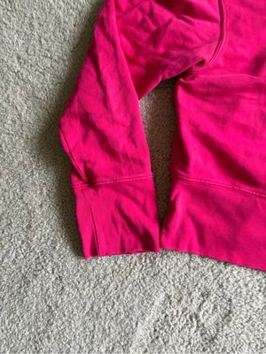 Cotton citizen revolve pink quarter zip long sleeve preppy sweatshirt sz medium thumbnail 3