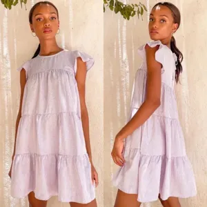 LULUS PERFECT PICNIC Gingham Tiered dress thumbnail 1
