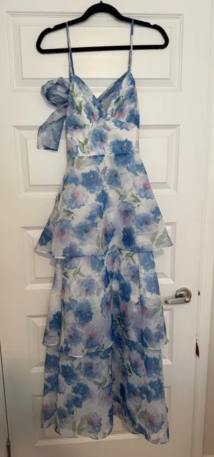 Blue floral angel Biba dress thumbnail 1