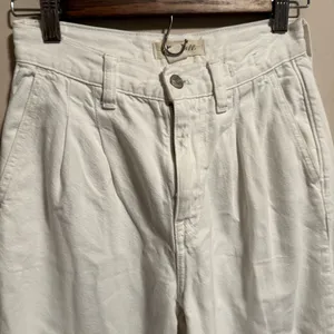 Madewell The Harlow Wide-Leg Jean Baggy Straight in Tile White- Size 23 thumbnail 4