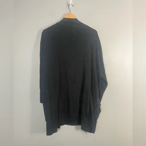 Pact 100% Organic Cotton Grey Open Front Cardigan Minimalist Large Pockets M/L thumbnail 5