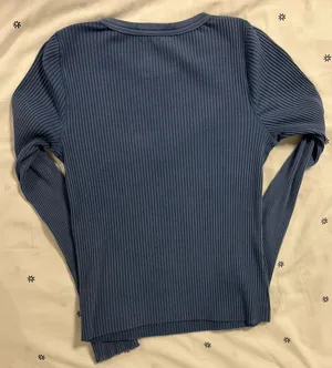 American Eagle Long Ribbed Sleeve Top thumbnail 3