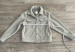 Joie mint green soft fleece button front jacket - medium thumbnail 6