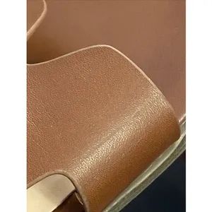 A New Day Nina Cognac Brown Faux Leather Slide Sandals Women’s 9 Flat Slip-on thumbnail 8