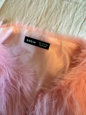 SheIn Pink Fuzzy Jacket thumbnail 3