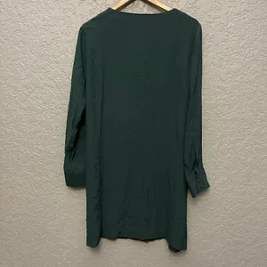 Madewell Long Sleeve Novel Dress Smokey Spruce thumbnail 3
