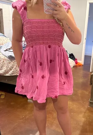 Pink Free People Dress thumbnail 1