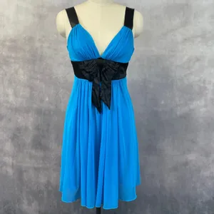 Y2K‎ Going Out Dress Womens Medium Empire Waist Flowy Party HOCO Cocktail thumbnail 13