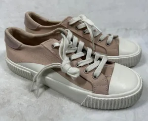Splendid Tania Tan Peach Canvas Low Top‎ Sneakers SD2TAN10 Womens 7.5M thumbnail 1