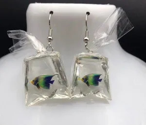Handmade Tropical Fish Earrings thumbnail 2