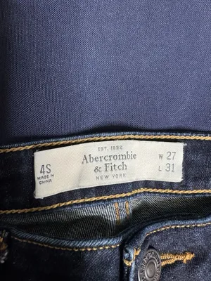 Abercrombie & Fitch The A&F Boot Jeans 4S W27 L31 Dark Wash Y2K Bootcut thumbnail 3