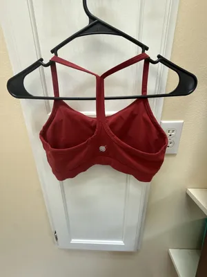 Pickletini Red Y-Back Sports Bra Pickleball Activewear Top thumbnail 2