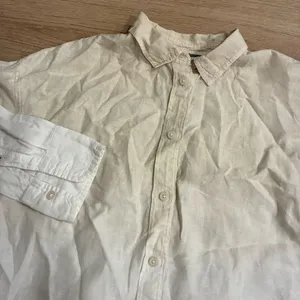 J. Crew Women’s Relaxed Fit Dip Dyed Baird McNutt Irish Linen Shirt Size S thumbnail 1