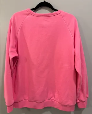 Unbranded Color Contrast Sweatshirt Pink thumbnail 4