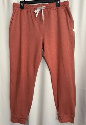 Vuori Performance Jogger Pants Cinnamon Heather Womens Large VW303 Orange Rust thumbnail 1