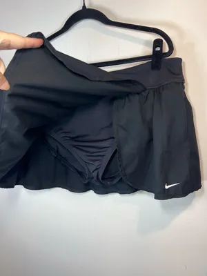 Nike Solid Element Board Skirt Skort Black Activewear Athleisure Zip Pocket XXL thumbnail 7