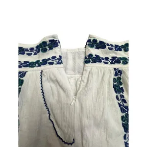 Tory Burch Size 8 Embroidered White Alexandria Skirt Women’s Beaded‎ #E13-5 thumbnail 10