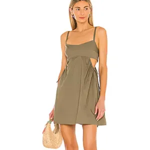 L'ACADEMIE‎ Edita Dress in Olive size Small thumbnail 2