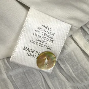 Lovers and Friends White Puff Sleeve Button Front Crop Top‎ Smocked Small thumbnail 5