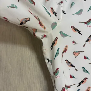 Ann Taylor Blouse White Bird Print Casual Work Whimsical Nature Lightweight M thumbnail 7