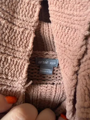 American Eagle Aerie Pink Chenille Turtleneck Sweater Women’s XS/TP thumbnail 4