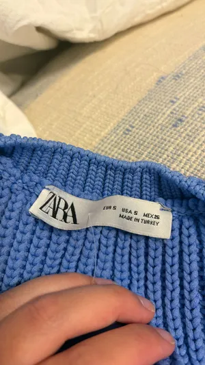 Zara knit blue dress thumbnail 3