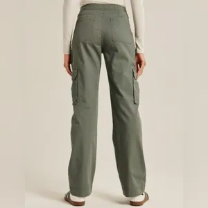 Abercrombie & Fitch Relaxed Cargo Pants, Army Green, Size 29, EUC thumbnail 2