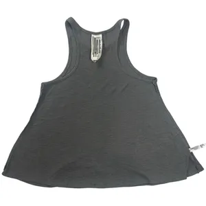 Free People Ribbed Swing Tank Gray Flowy Flare Stretch Casual Top Size XS thumbnail 7