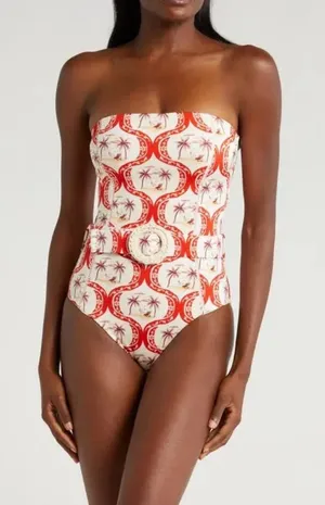 Farm Rio Summer Beach Belted One Piece thumbnail 1