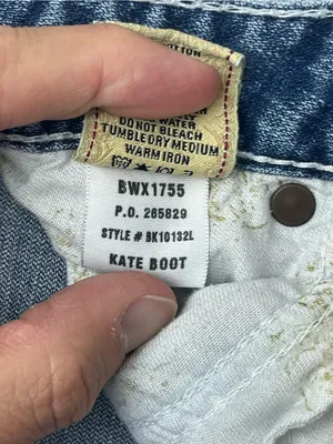 BKE Kate Boot Womens Medium Wash Stretch Bootcut Distressed Denim Jeans 30x33.5 thumbnail 13