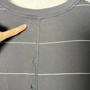 Lululemon All Yours Tee Black White Stripe Relaxed Fit Women’s size 10/12 thumbnail 8