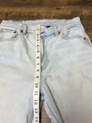 American Eagle Highest Rise Baggy Straight Jeans Crossover Strigid Womens 2 thumbnail 6