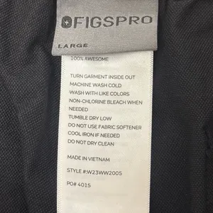 FIGSPRO Women’s Skinny Zip Fly Trouser™ Large Uniform Doctor Stretch Black‎ thumbnail 10